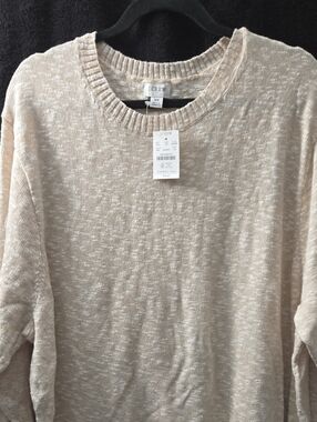 J. Crew Beige Marled Crewneck Sweater